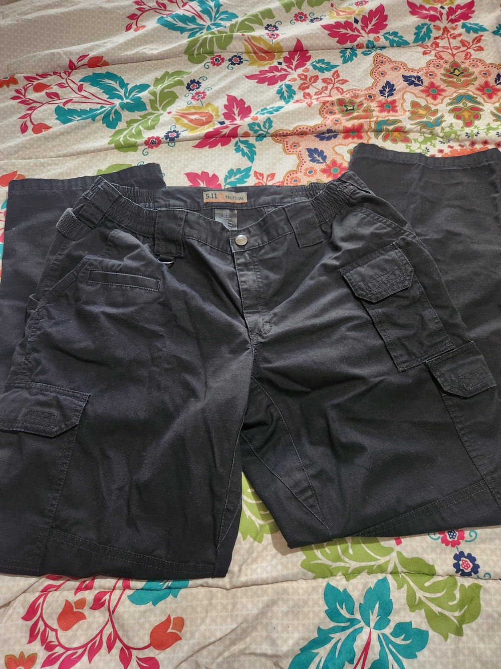 5.11 Tactical Multi Pocket Utility Black Cargo Pants
